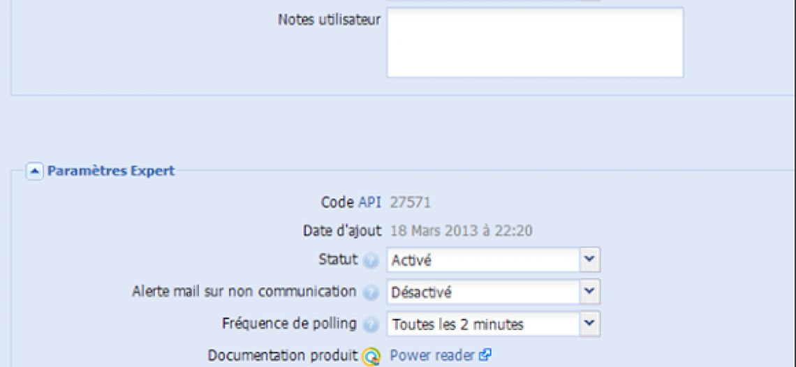 A relire : test du module NorthQ avec la box eedomus