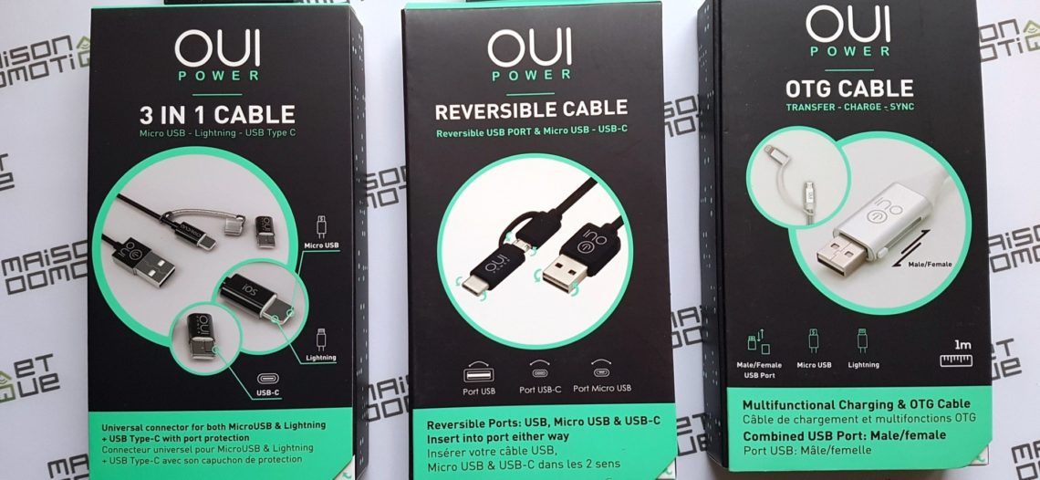 Notre Veille : OuiPower de Ouismart: des câbles malins et innovants pour smartphone et tablette