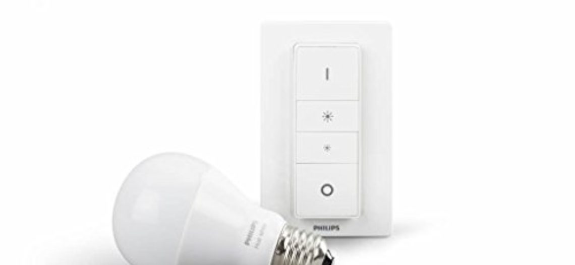 [Bon Plan Philips HUE Philips Hue Wireless Dimming Kit Ampoule LED avec télécommande Culot E27 (grosse vis)